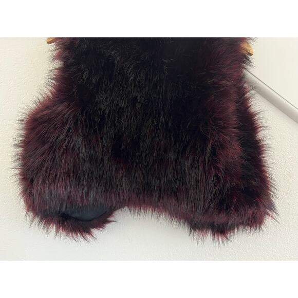 Amare Faux Fur Vest Womens Medium Whimsigoth Winter y2k Fairy Grunge Punk Edgy - Picture 10 of 12